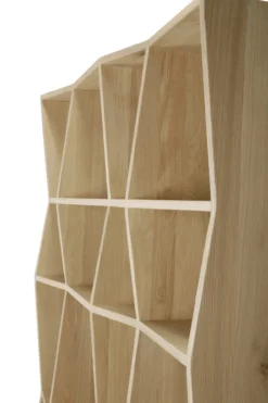 Vakkenkast Z Rek - eiken geolied - 125x37x207 cm