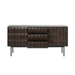 Vanja houten sideboard donkerbruin - 160 x 45 cm