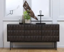 Vanja houten sideboard donkerbruin - 160 x 45 cm
