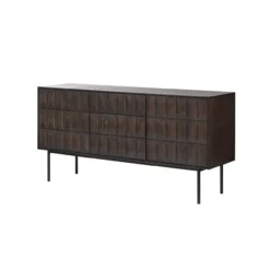 Vanja houten sideboard donkerbruin - 160 x 45 cm
