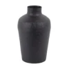 Vase Boaz Bottle iron textured black