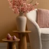 Vase Boaz Bottle iron textured warm grey