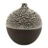Vase ceramic black white