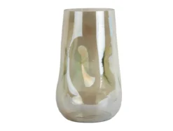 Vase Luster organic large shiny jungle green