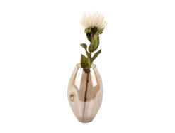 Vase Luster organic shiny chocolate brown