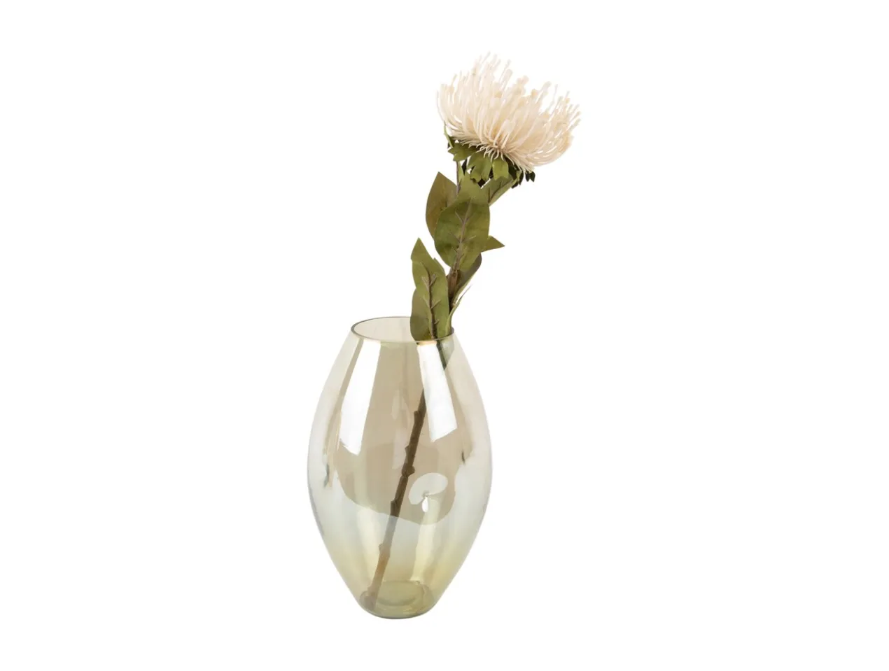 Vase Luster organic shiny jungle green