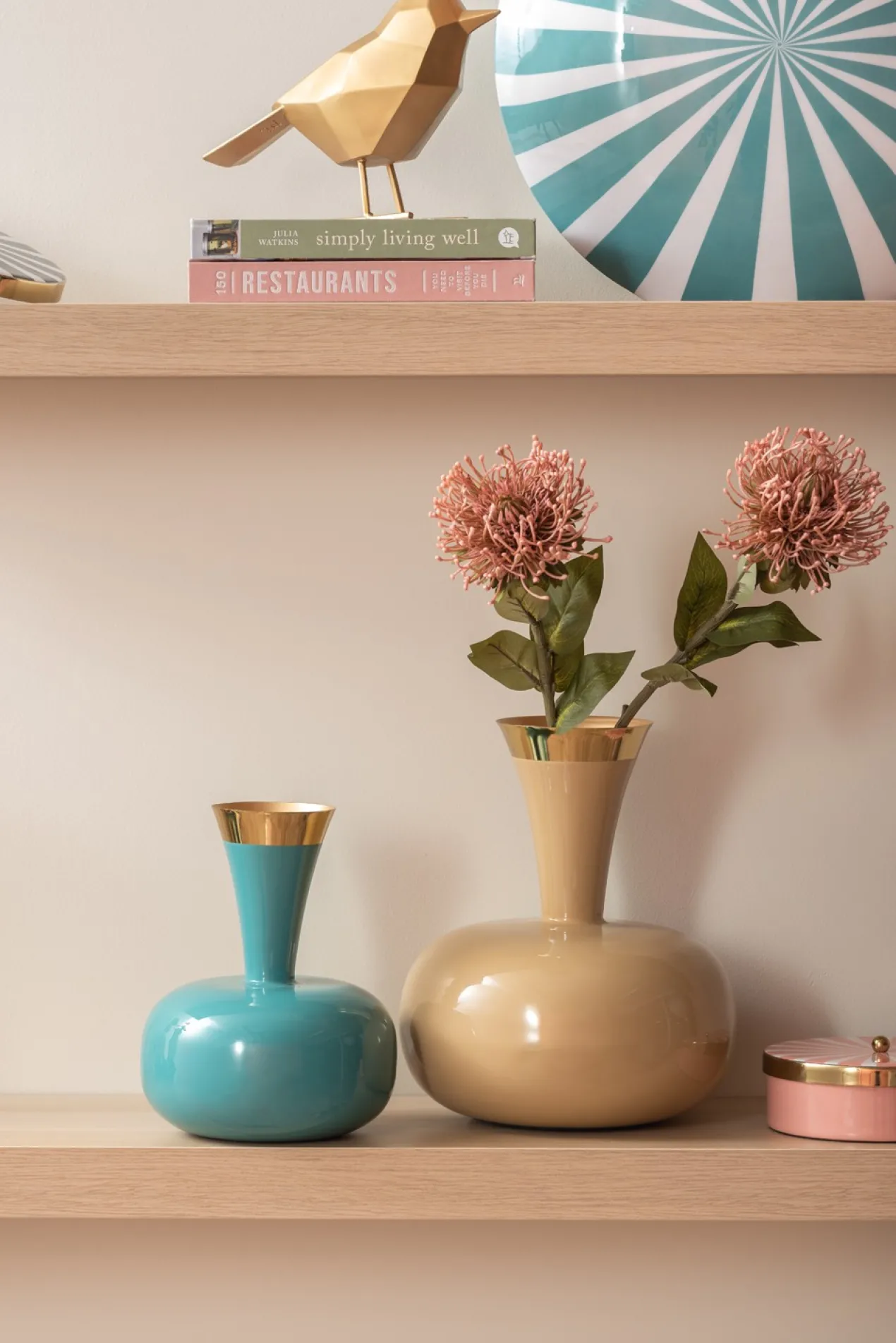 Vase Yara large enamel black