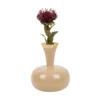 Vase Yara large enamel soft brown