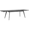 Verlengstuk Yumi eettafel zwart 45x90 cm