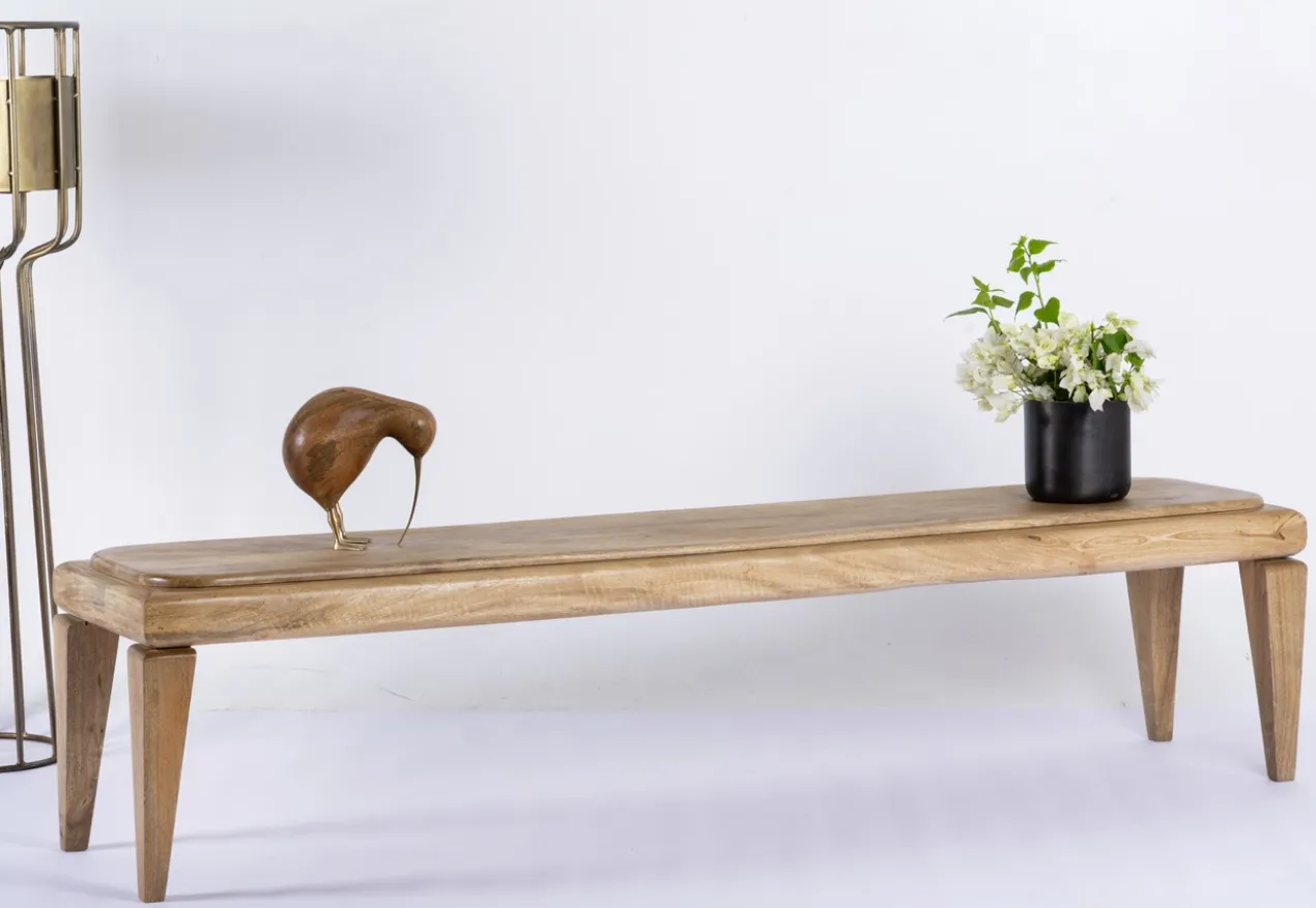 Vetali - Minimalistische Mangohouten Bank