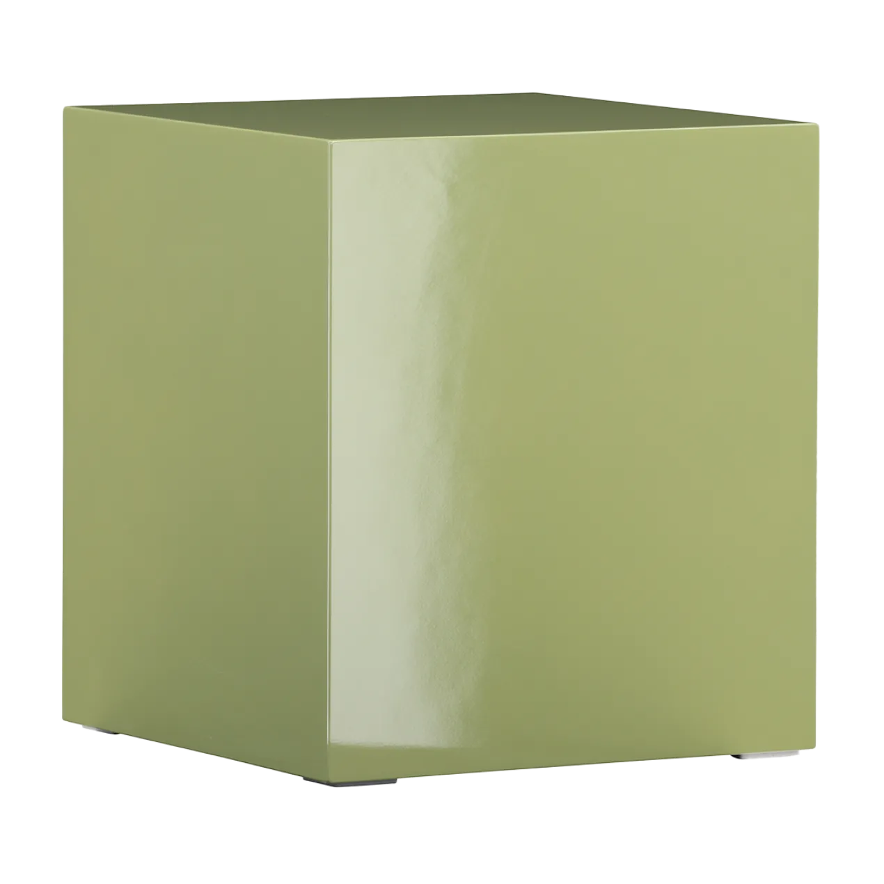 Vierkante bijzettafel Zayn lichtgroen - 40 x 40 cm