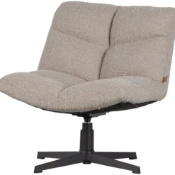 Vinny draaifauteuil boucle zand