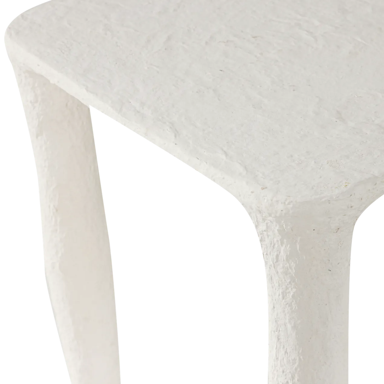 Vion lage bijzettafel papier mache off white