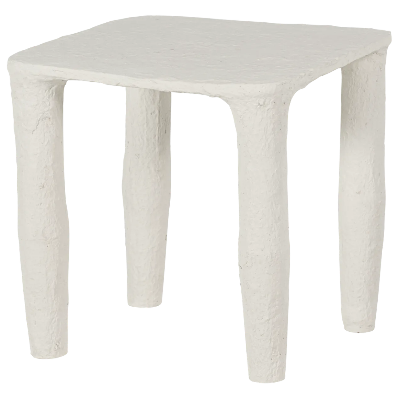 Vion lage bijzettafel papier mache off white