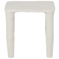 Vion lage bijzettafel papier mache off white