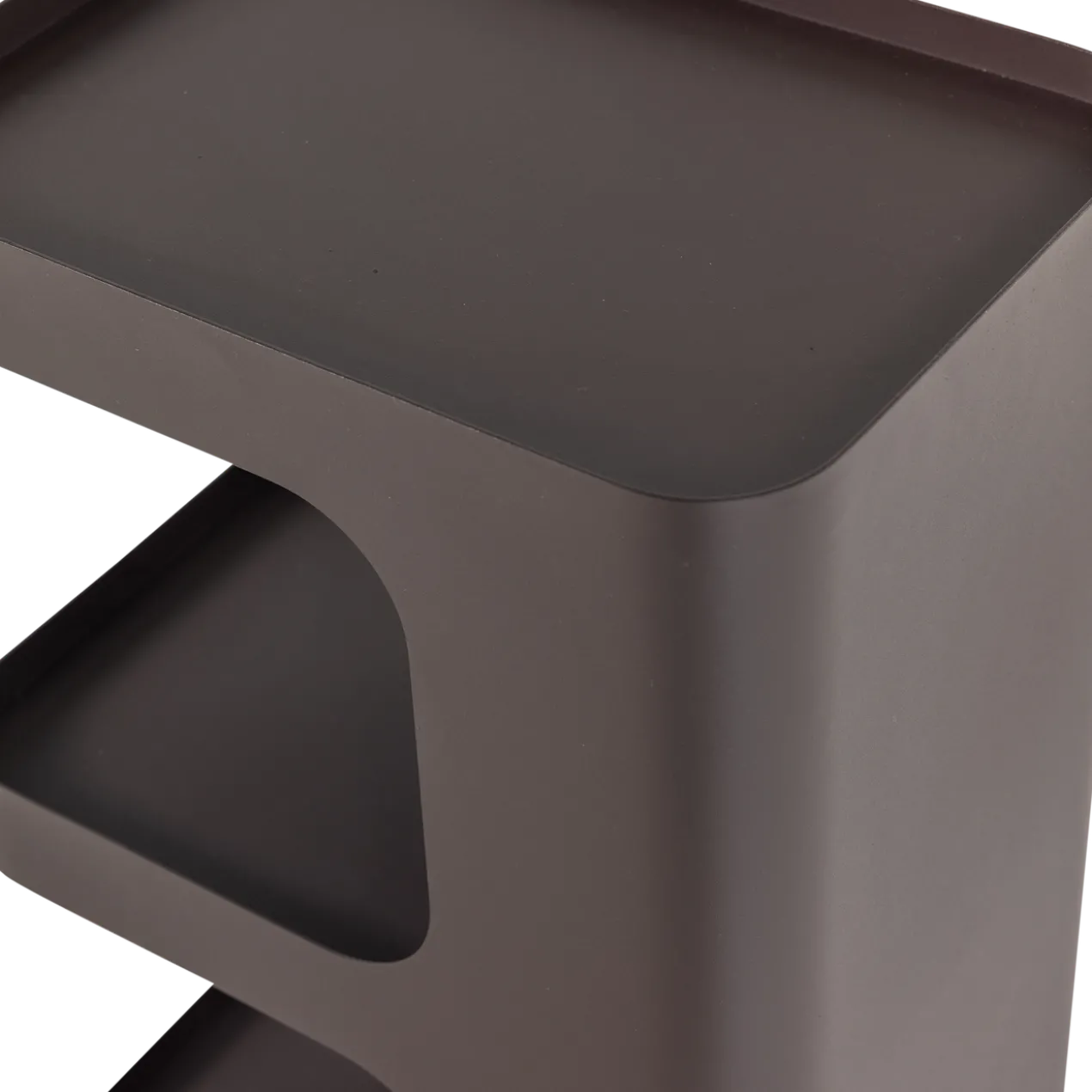 Vire bijzettafel metaal donkerbruin