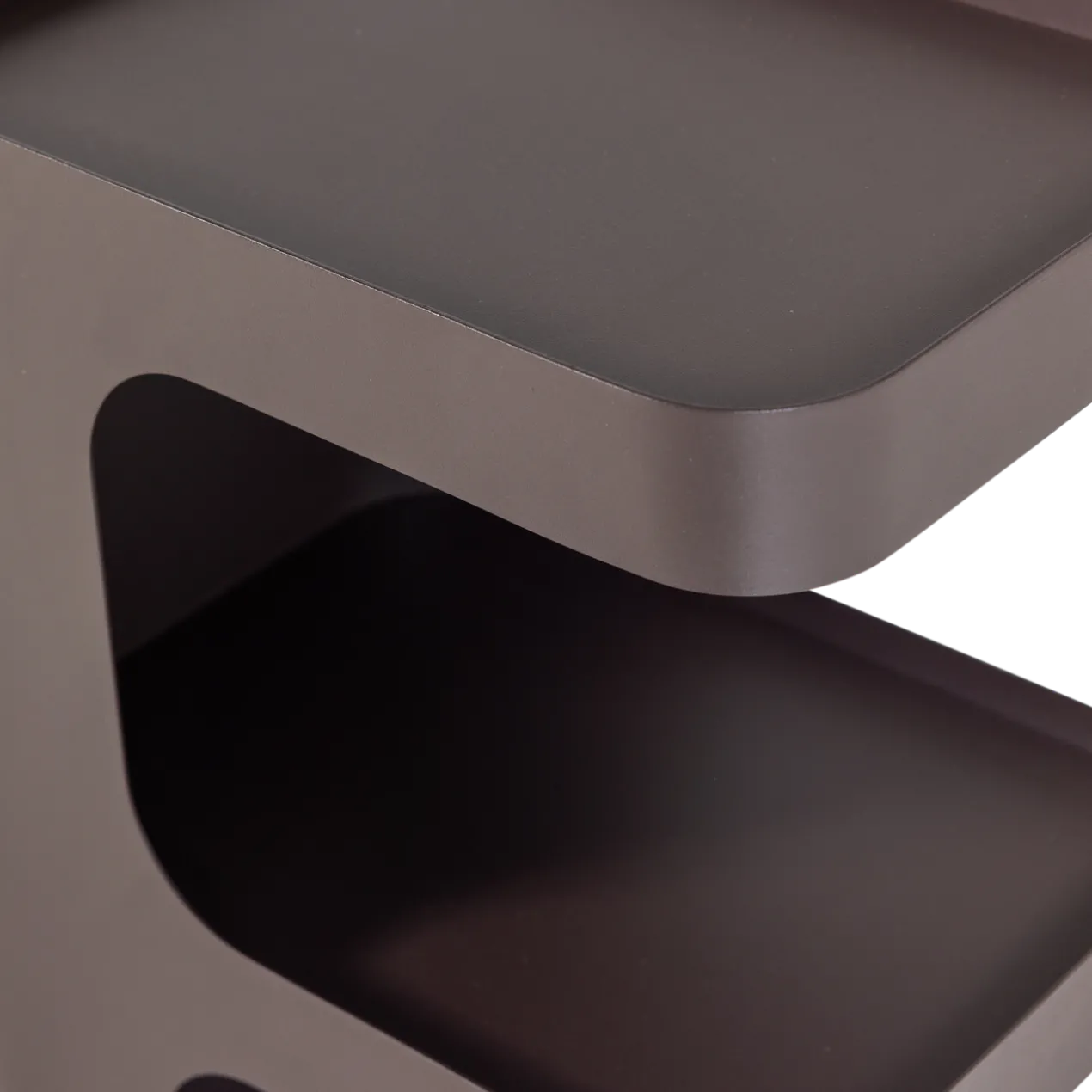 Vire bijzettafel metaal donkerbruin