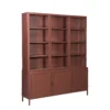 Vitrinekast Garland 6-deurs terra