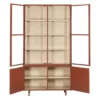 Vitrinekast Langley terra/zand