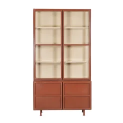 Vitrinekast Langley terra/zand