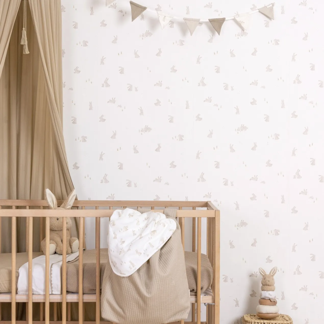 Vliesbehang Baby Bunny