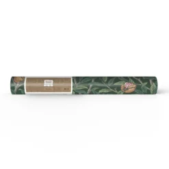 Vliesbehang bird & pomegranate deep green