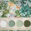 Vliesbehang Bodnant garden duck egg (set van 2)