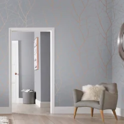 Vliesbehang Boreas Soft Grey