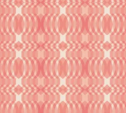 Vliesbehang geometrisch patroon – rood, crème, wit Geometrisch patroon op vliesbehang in retrostijl – rood, crème, wit #1