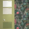 Vliesbehang jungle jamboree green