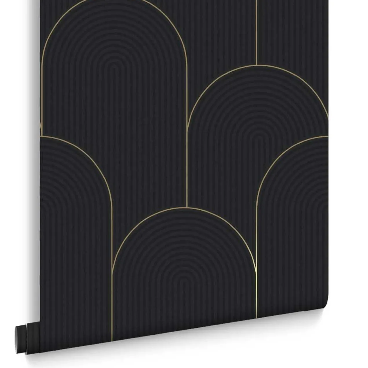 Vliesbehang Lancet Black & Gold