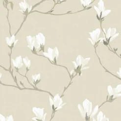 Vliesbehang magnolia grove natural