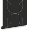 Vliesbehang Palais Black & Gold