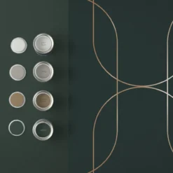 Vliesbehang Palais Green & Copper