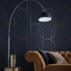 Vliesbehang Palais Navy & Copper