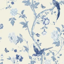 Vliesbehang summer palace royal blue