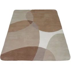 Vloerkleed Abstract beige/bruin soft corners 230x330 cm