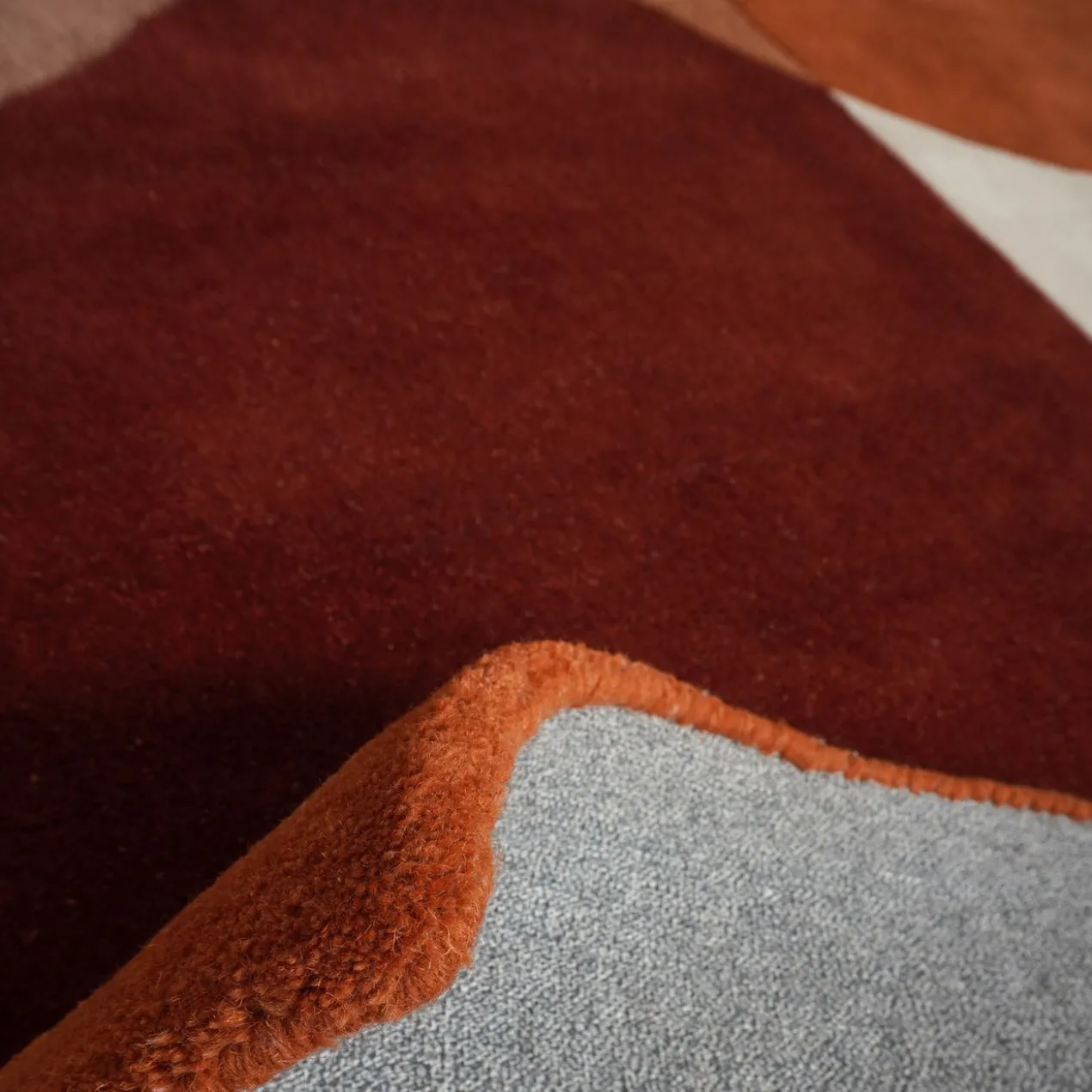 Vloerkleed Abstract terra/bruin Ø200 cm