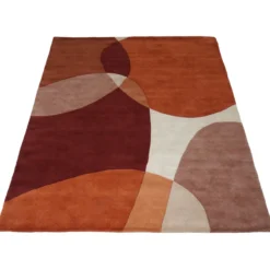 Vloerkleed Abstract terra/bruin 200x280 cm