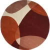 Vloerkleed Abstract terra/bruin Ø230 cm