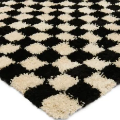 Vloerkleed Benny 160x230 cm black/white