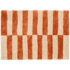 Vloerkleed Block 160x230 cm coral/off-white