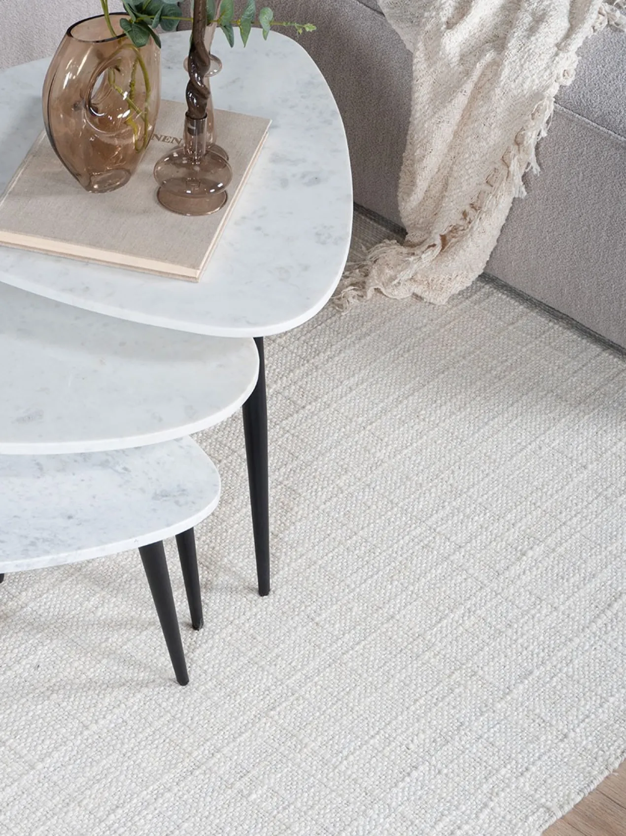 Vloerkleed Cross Naturel - 200 x 280 cm
