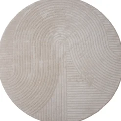 Vloerkleed Ella beige rond ø200 cm