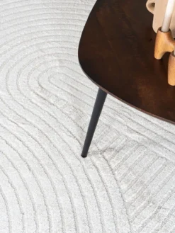 Vloerkleed Ella Cream Rond ΓΈ280 cm