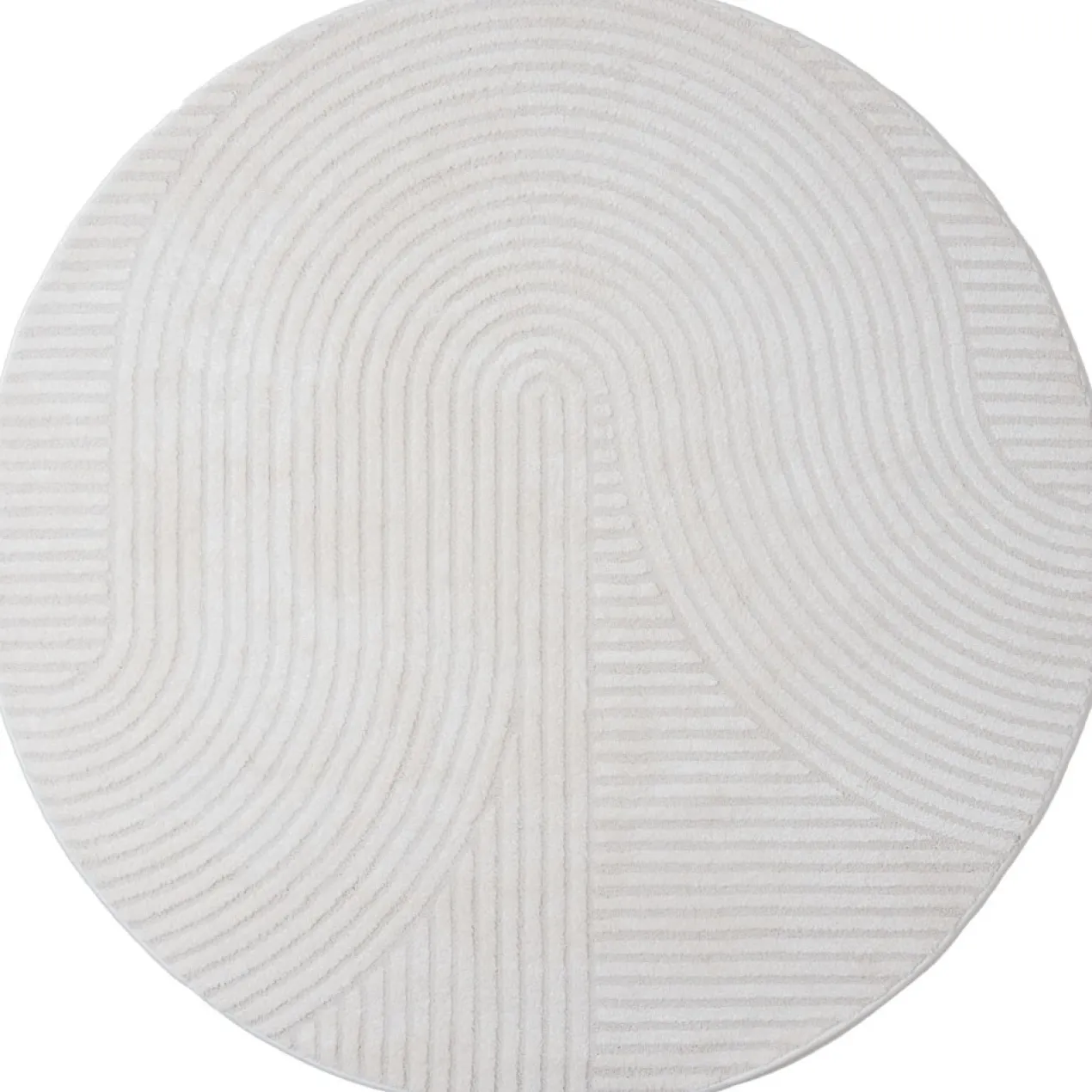 Vloerkleed Ella cream rond ø160 cm