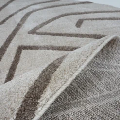 Vloerkleed Labyrint beige Ø200 cm