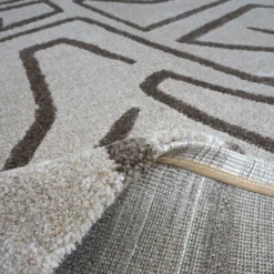 Vloerkleed Labyrint beige 160x230 cm