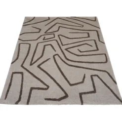 Vloerkleed Labyrint beige 240x340 cm