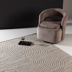 Vloerkleed Misha Bruin - 290 x 200 cm